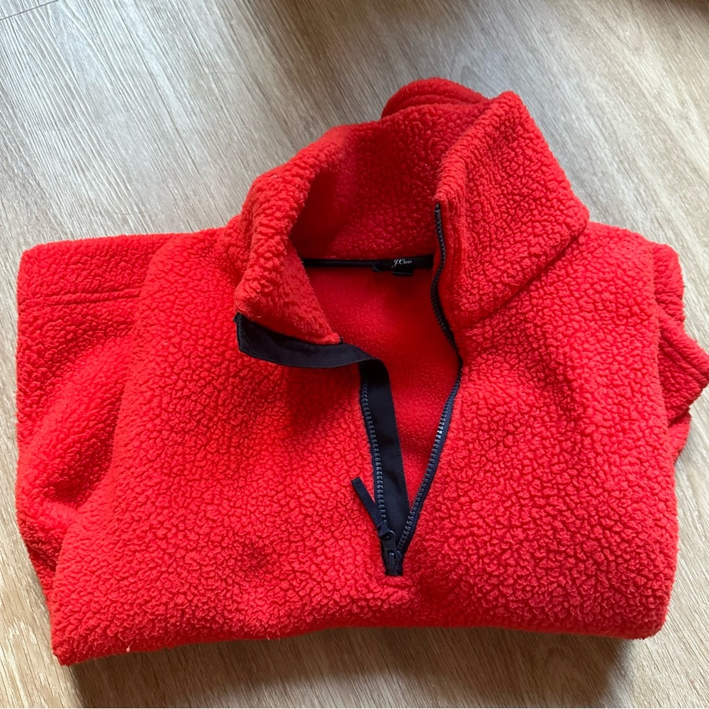 Jcrew Red Pull over - Size M